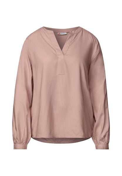 STREET ONE SPLIT NECK - Blouse - Grün