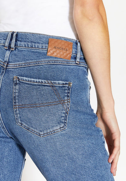 Angels DARLEEN TU PATCH MIT LOGO-APPLIKATION - Jeans Straight Leg - Hellblau