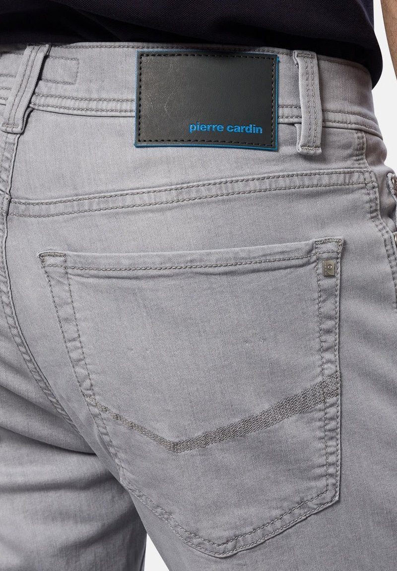 Pierre Cardin LYON - Jeans Tapered Fit - Light Grey Used Buffies