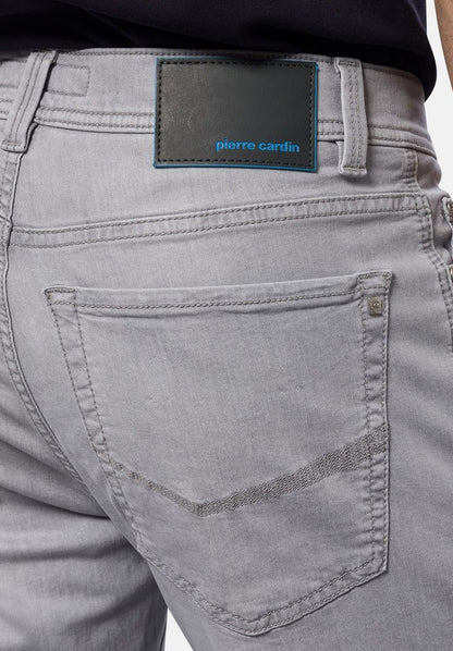 Pierre Cardin LYON - Jeans Tapered Fit - Light Grey Used Buffies