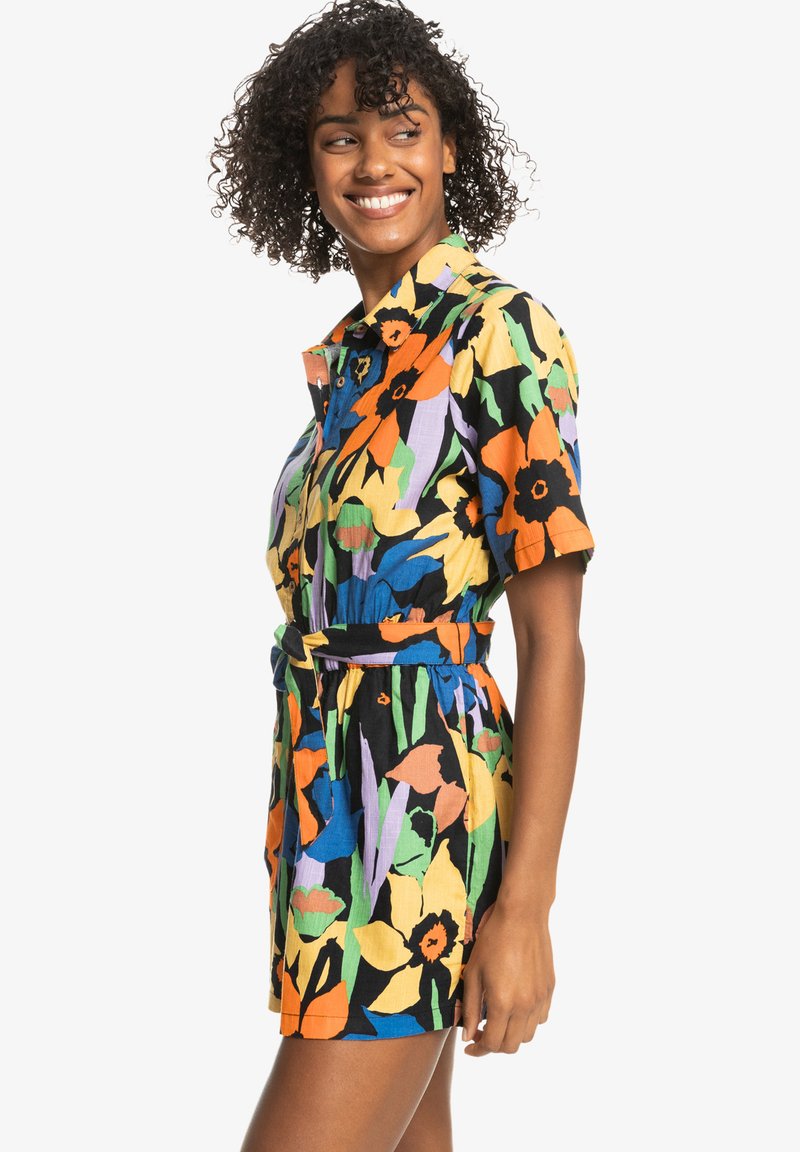 Roxy REAL YESTERDAY - Jumpsuit - Anthracite Flower Jammin