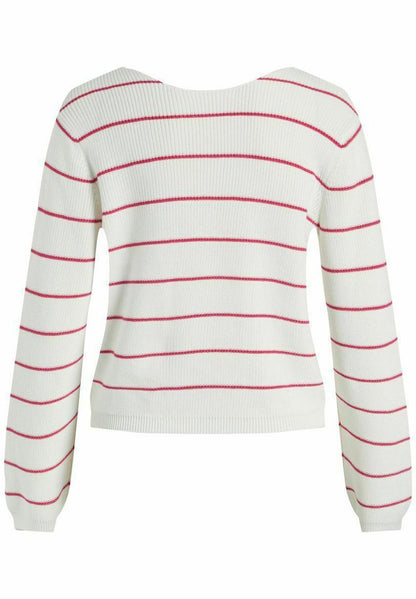 Vila VICHAI V-NECK NOOS - Strickpullover - White Alyssum