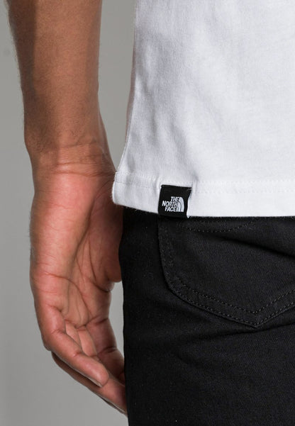 The North Face FINE TEE - T-Shirt Print - White/black