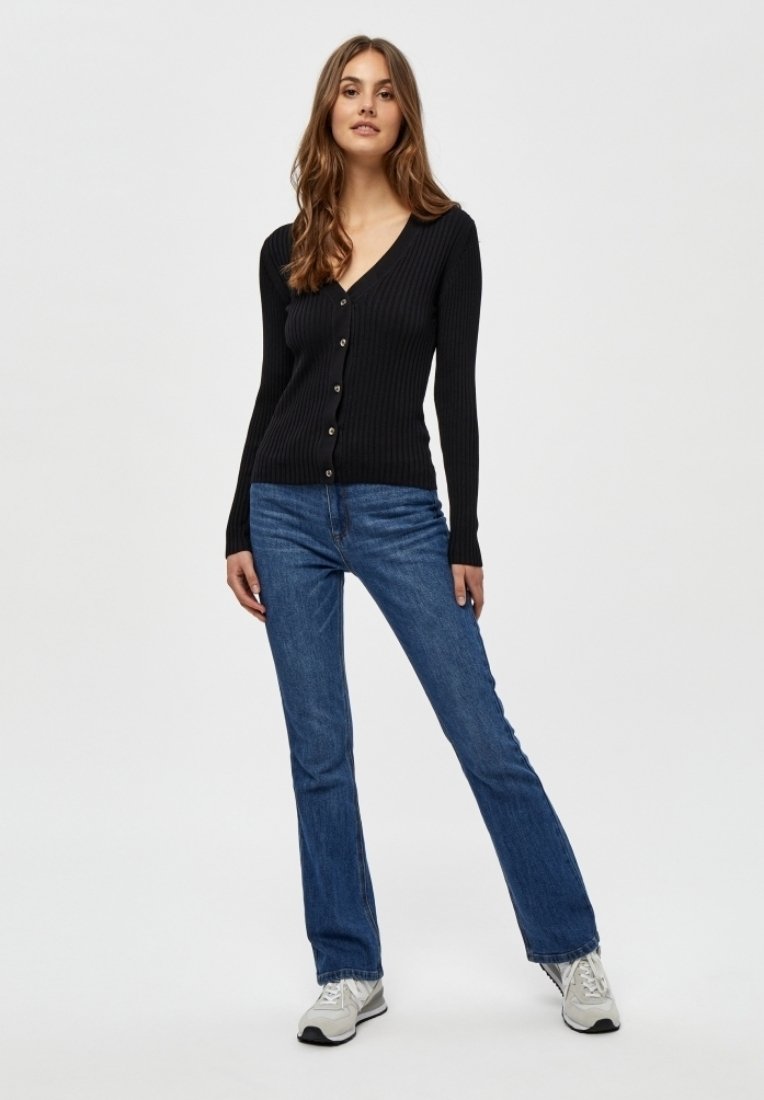 Peppercorn TANA LONGSLEEVE - Strickjacke - Black