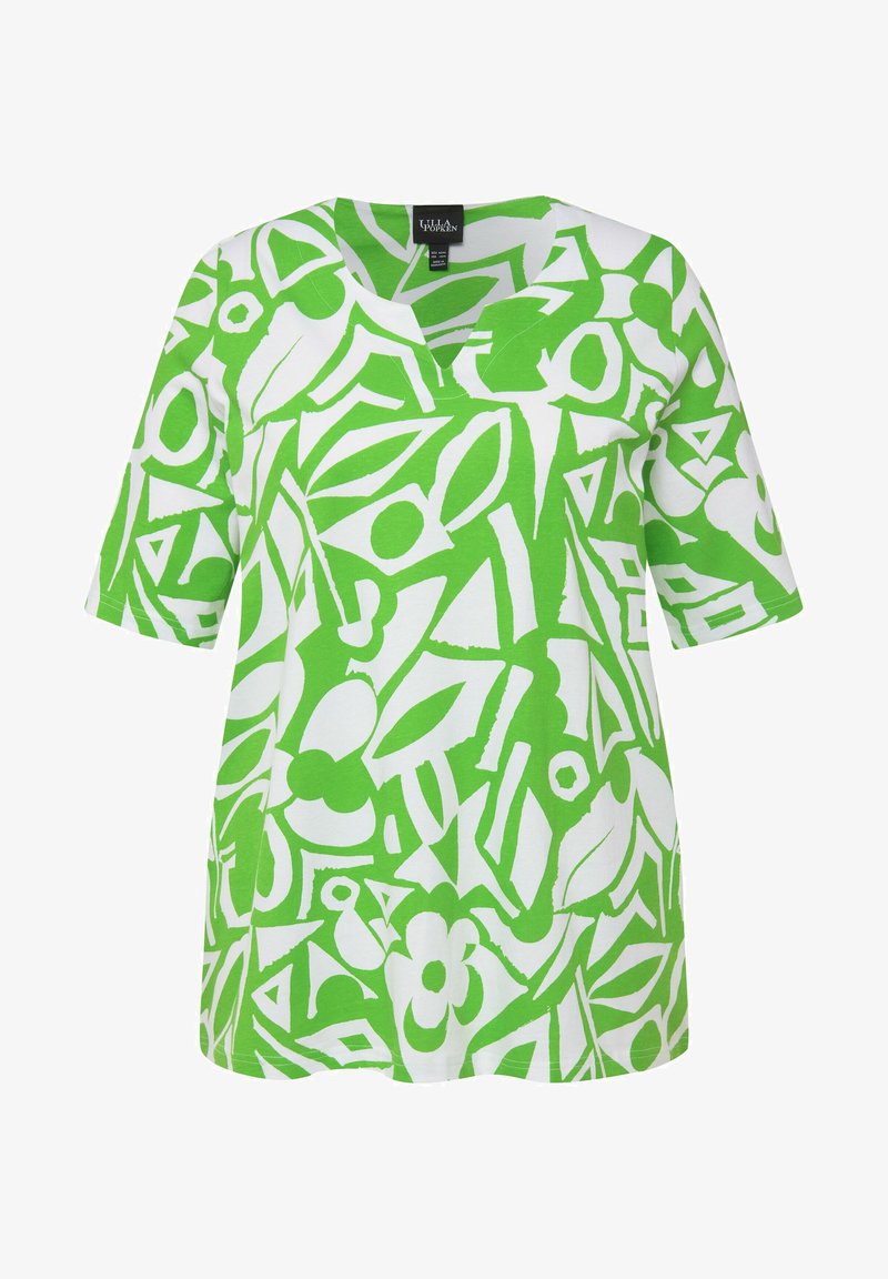 Ulla Popken MANCHES COURTES - Bluse - Vert Pomme