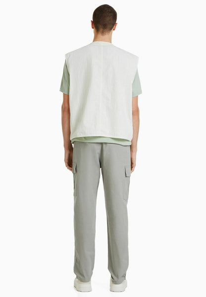 BERSHKA STOPPERS - Cargohose - Grey