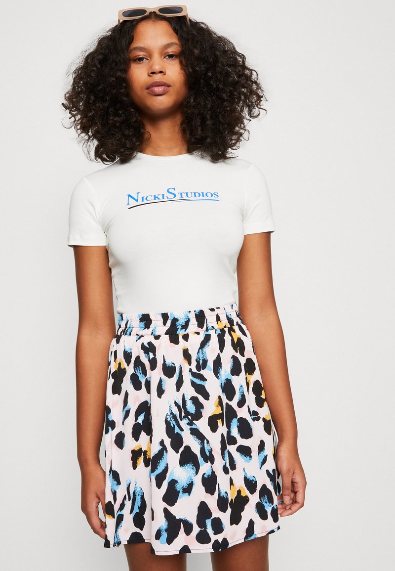  LOGO FITTED - T-Shirt Print - White