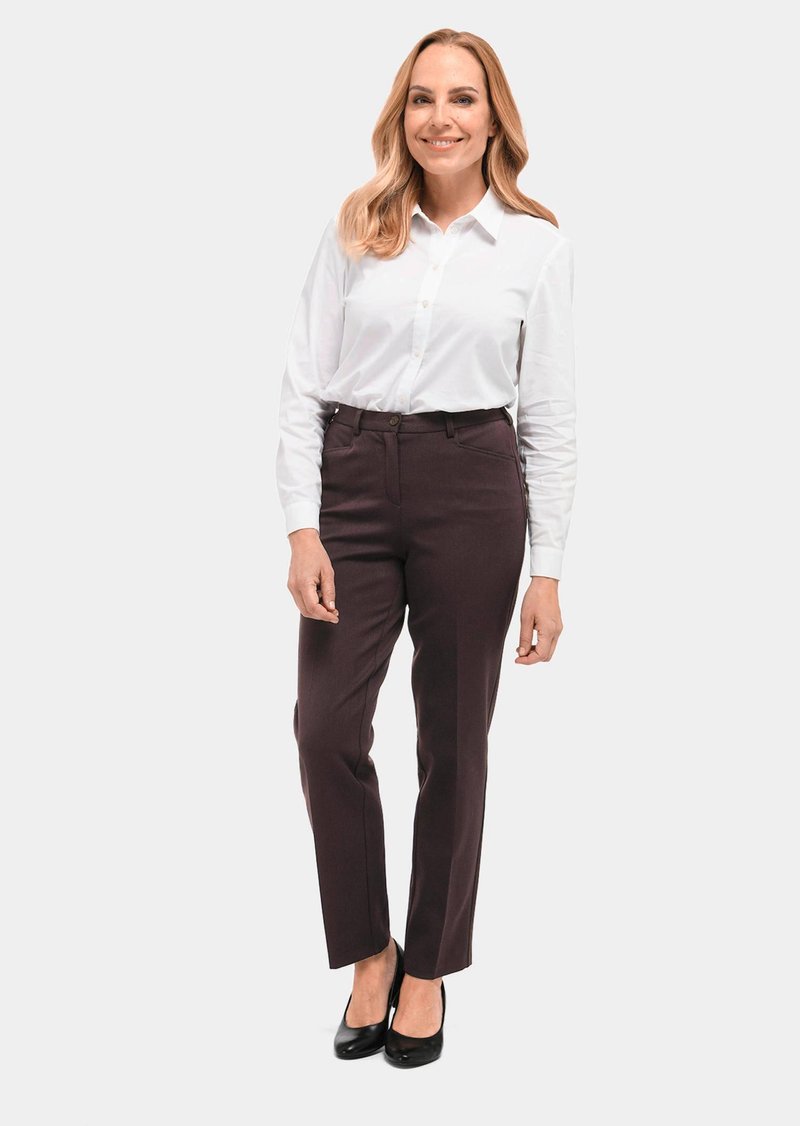 GOLDNER Stoffhose - Braun