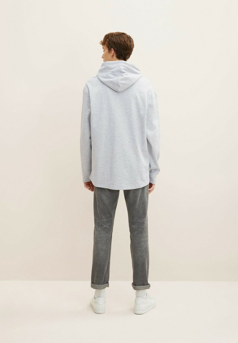 TOM TAILOR Denim Langarmshirt - Light Stone Grey Melange