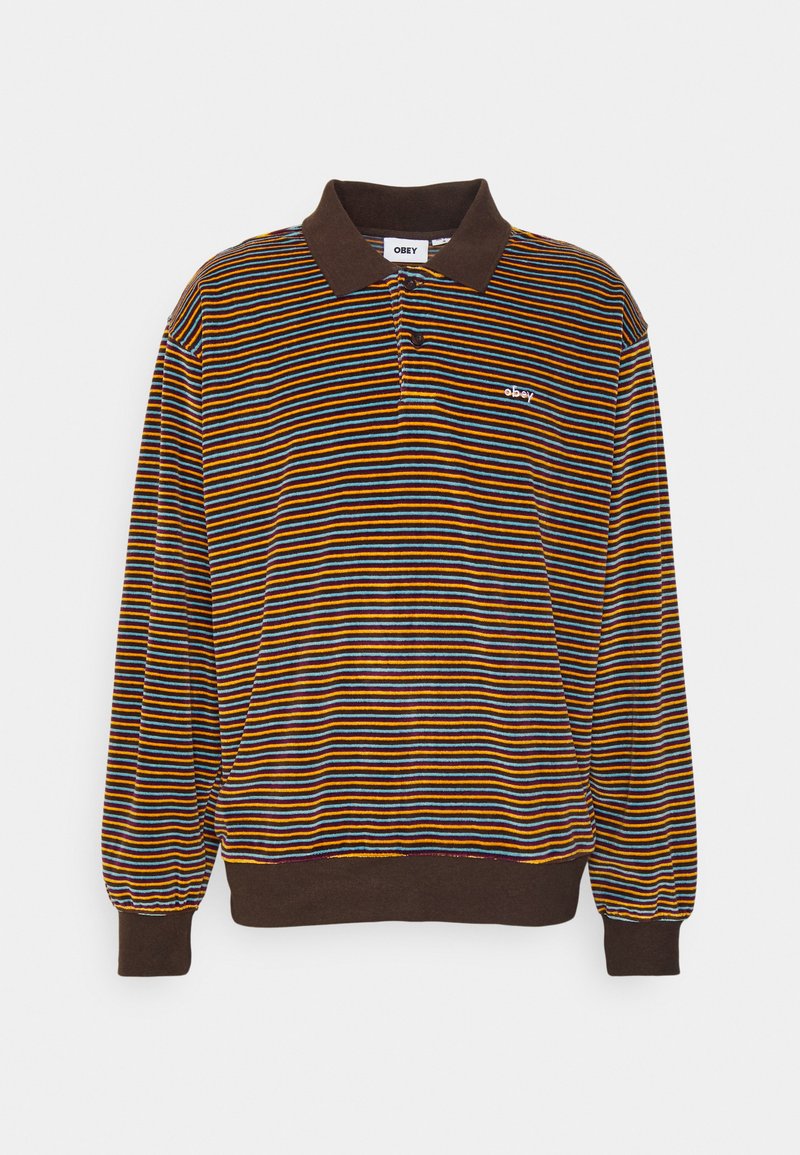 Obey Clothing KEPT POLO UNISEX - Sweatshirt - Dark Oak/multi