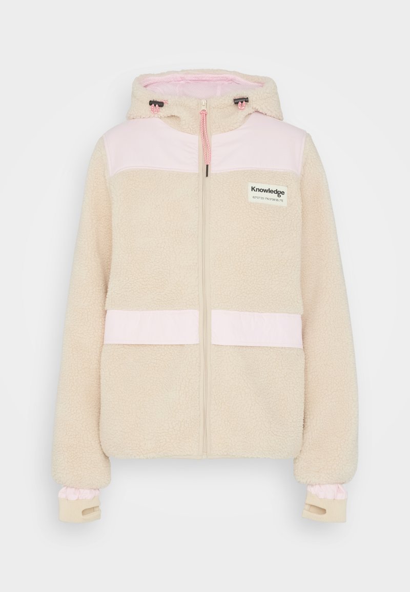 KnowledgeCotton Apparel COLORBLOCK JACKET - Fleecejacke - Beige