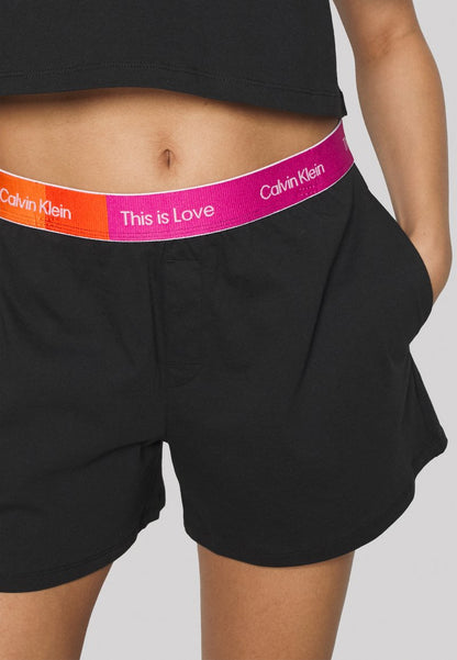 CALVIN KLEIN UNDERWEAR SHORT SET - Nachtwäsche Set - Black