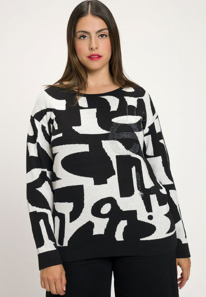 Ulla Popken Strickpullover - Blanc Cassé