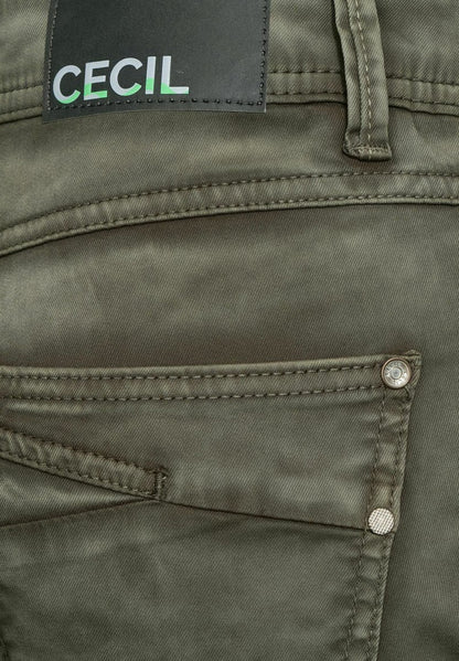 Cecil CASUAL FIT - Stoffhose - Grün