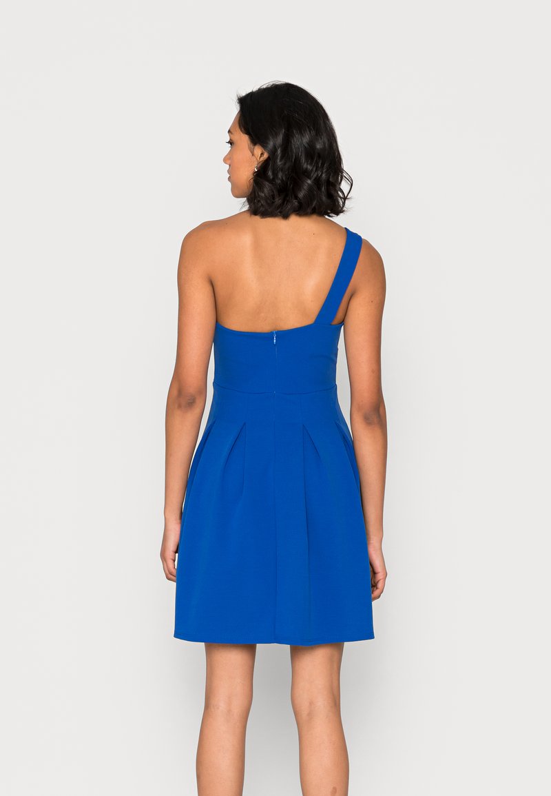 Wal G FRIEDA ONE SHOULDER SKATER DRESS - Cocktailkleid/festliches Kleid - Electric Blue