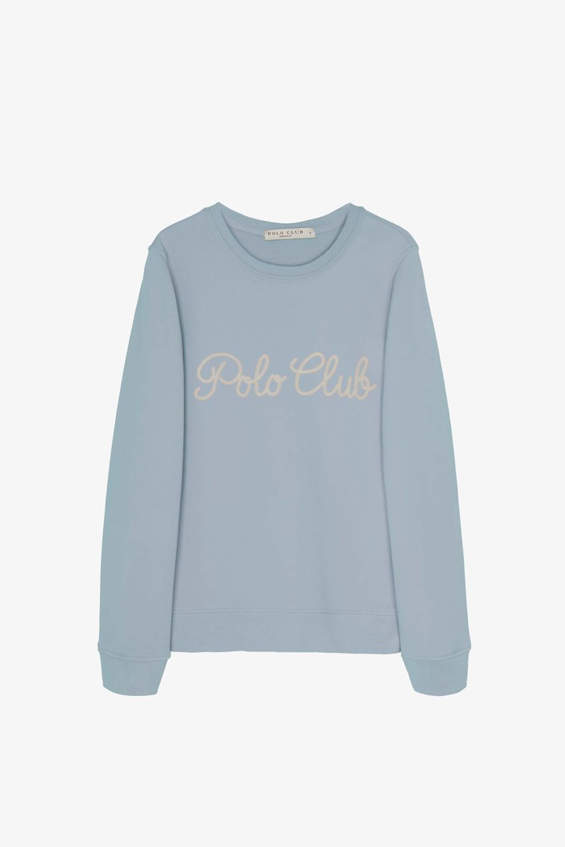 POLO CLUB Sweatshirt - Blue Pastel