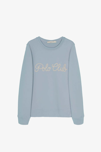 POLO CLUB Sweatshirt - Blue Pastel