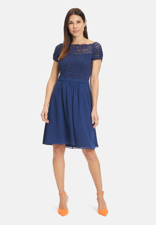Vera Mont MIT SPITZE - Cocktailkleid/festliches Kleid - Festival Blue
