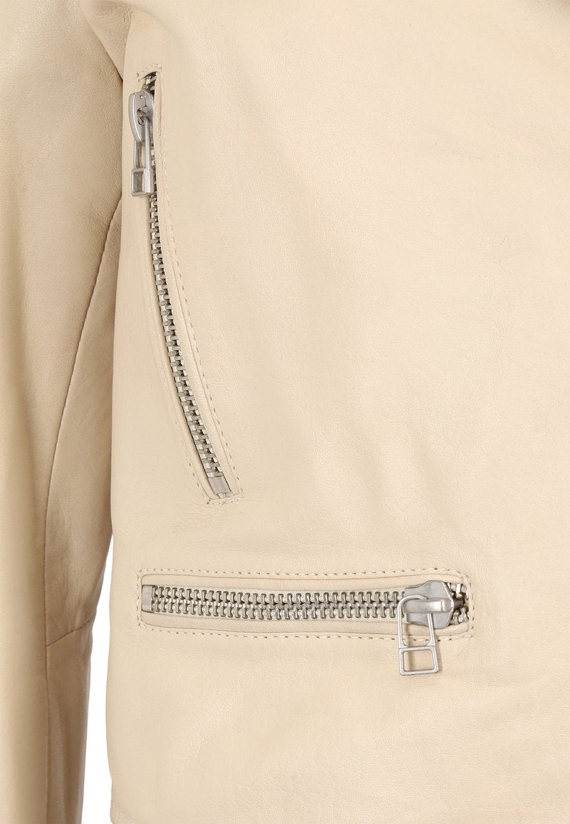 Goosecraft TAYLOR - Lederjacke - White