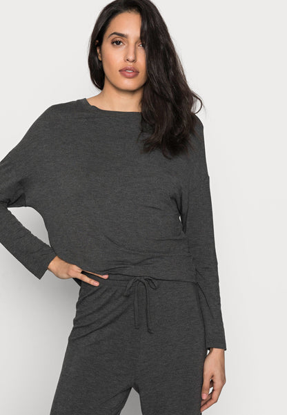 Anna Field WIDE LEG - Pyjama Set - Dark Grey