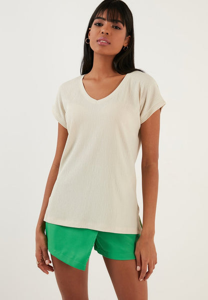 LELA REGULAR FIT - T-Shirt Basic - Stone