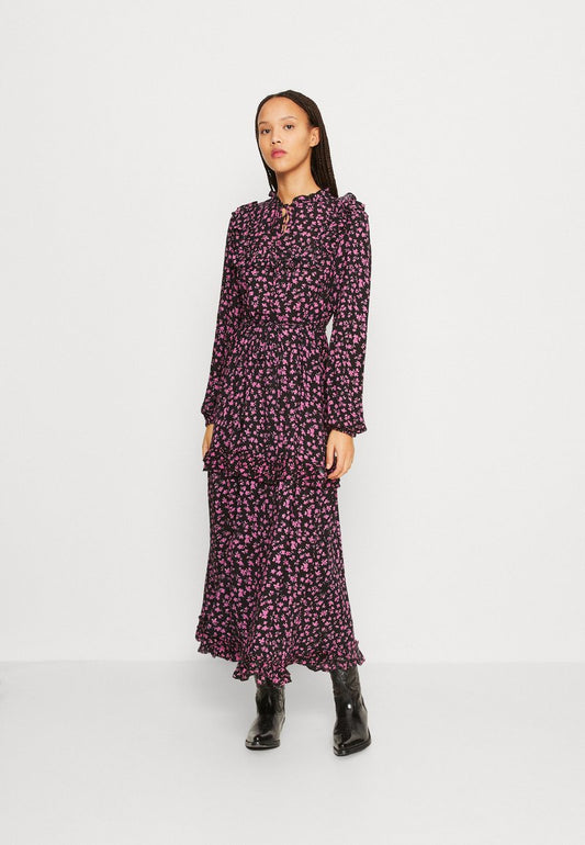  YASCHARLOT LONG DRESS - Freizeitkleid - Black/charlot