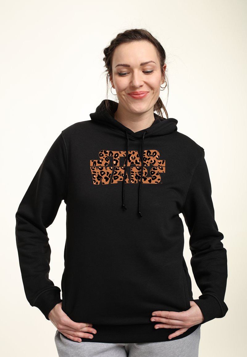 Henry Tiger STAR WARS: CLASSIC STAR WARS LOGO CHEETAH FILL - Kapuzenpullover - Black