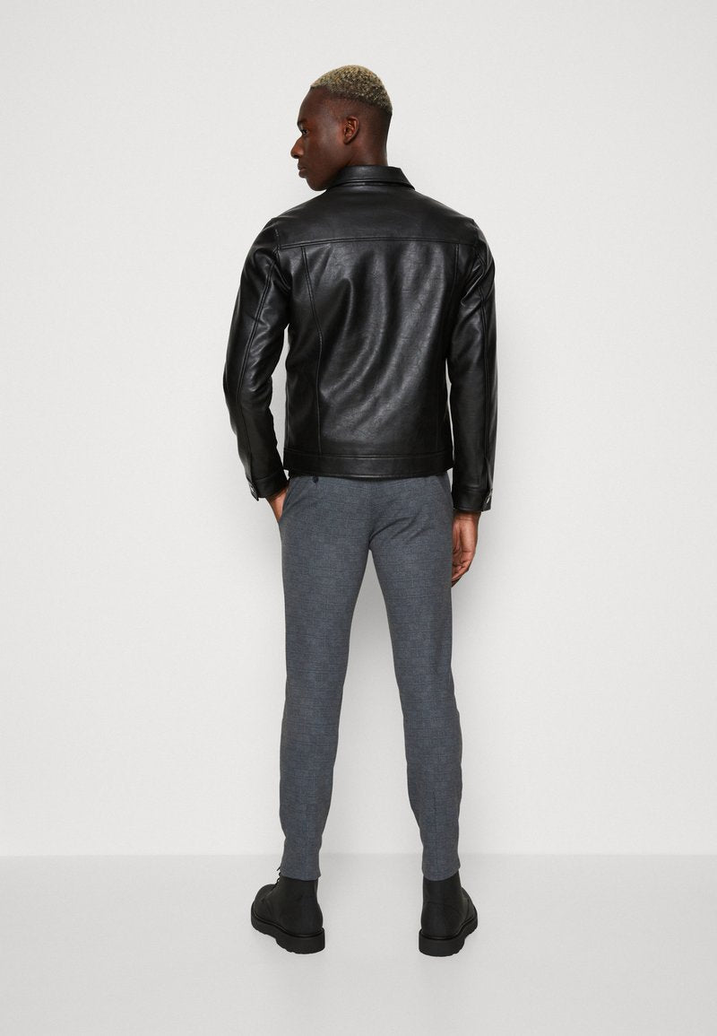 Redefined Rebel RRSTEFAN JACKET - Kunstlederjacke - Black