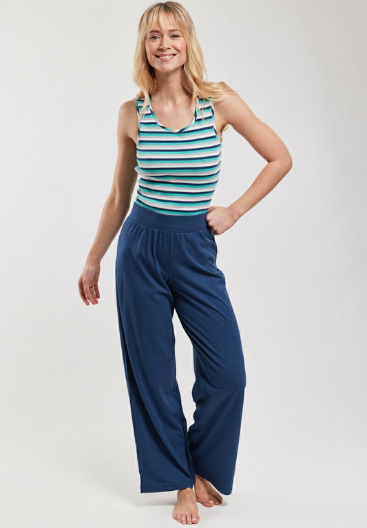 Armor-Lux LARGE HOMEWEAR - Stoffhose - Midnight Blu