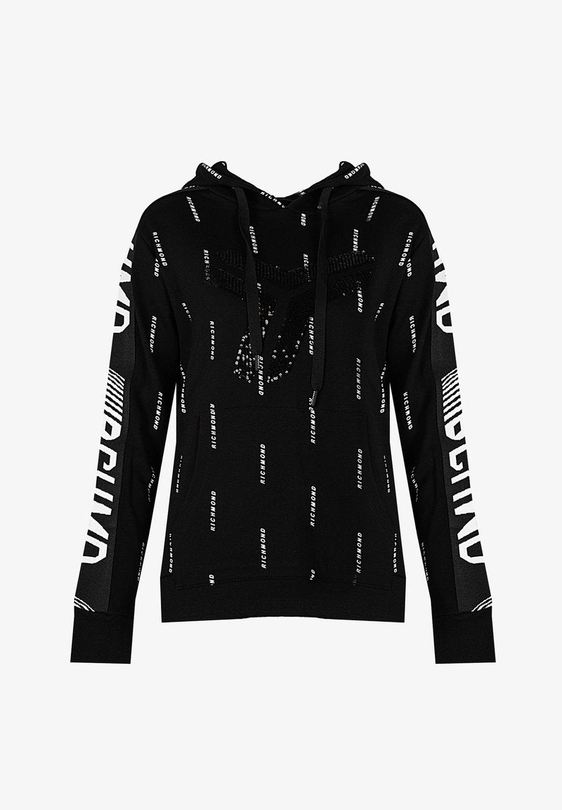 John Richmond SPORT - Kapuzenpullover - Schwarz