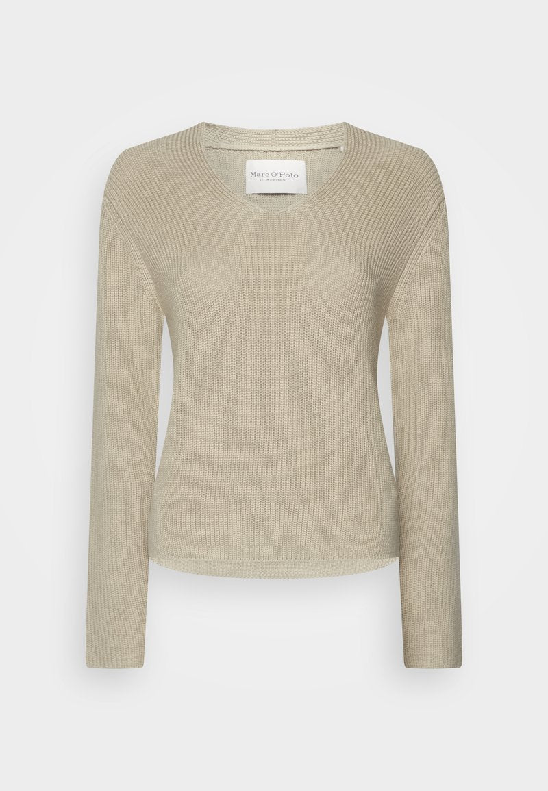 Marc O'Polo LONGSLEEVE V NECK - Strickpullover - Black