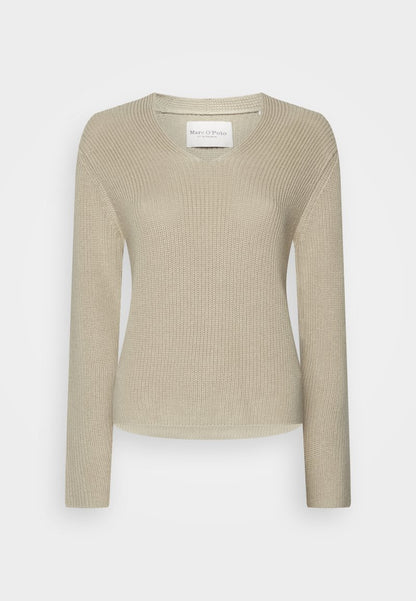 Marc O'Polo LONGSLEEVE V NECK - Strickpullover - Black