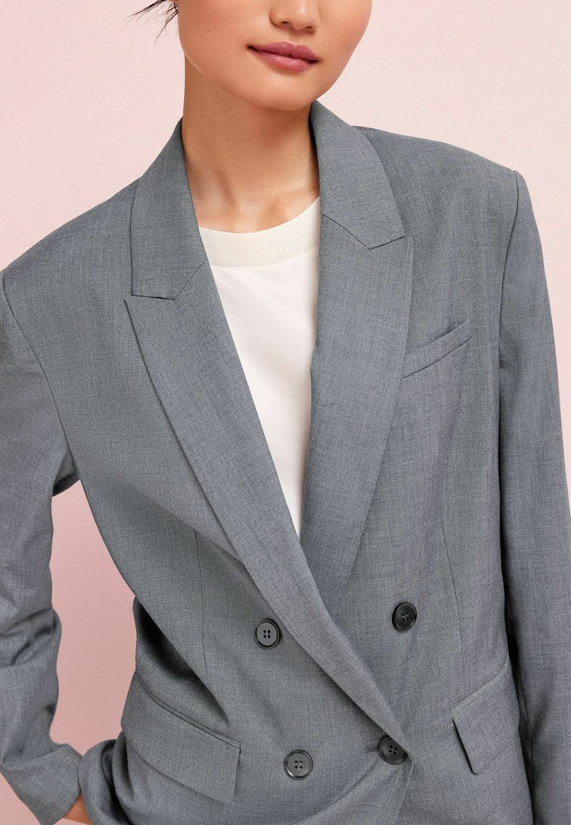 Next DOUBLE BREASTED STANDARD - Kurzmantel - Grey