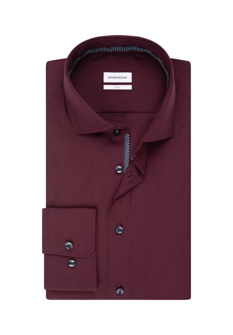 Seidensticker SPREAD PATCH - Businesshemd - Bordeaux