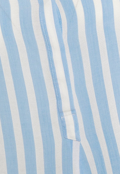 MY TRUE ME TOM TAILOR BLOUSE STRIPED - Bluse - Bleu/white