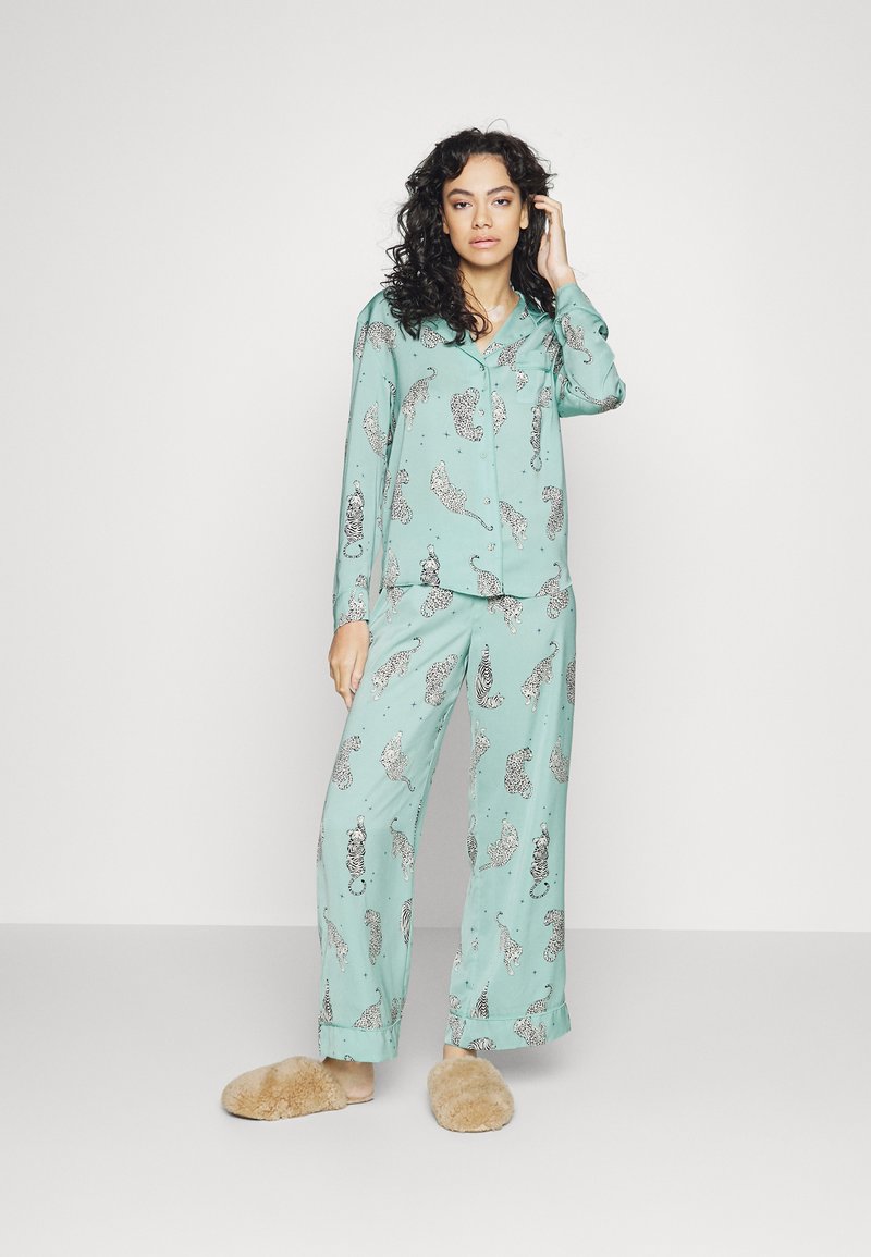Marks & Spencer TIGER REVER PJ - Pyjama - Green