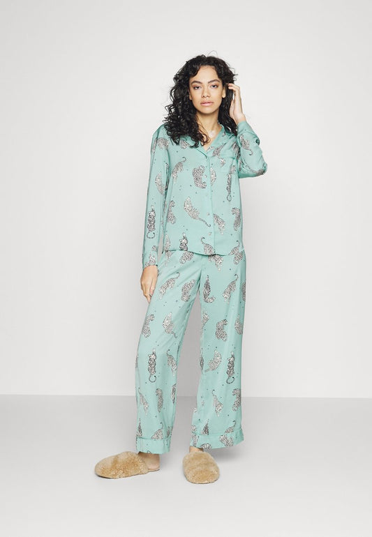 Marks & Spencer TIGER REVER PJ - Pyjama - Green