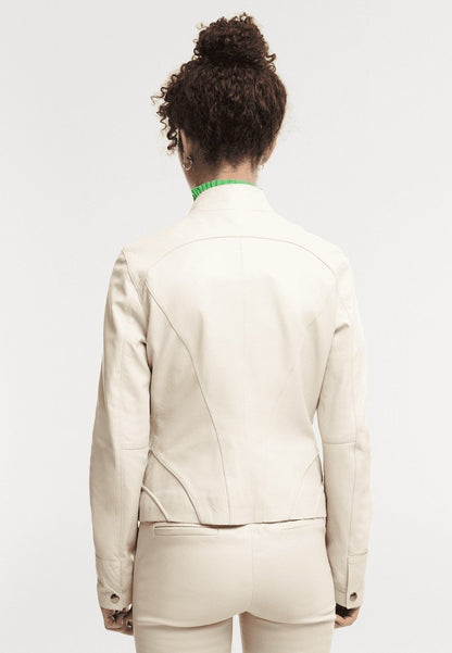  WILLOW DENVEY - Lederjacke - Almond