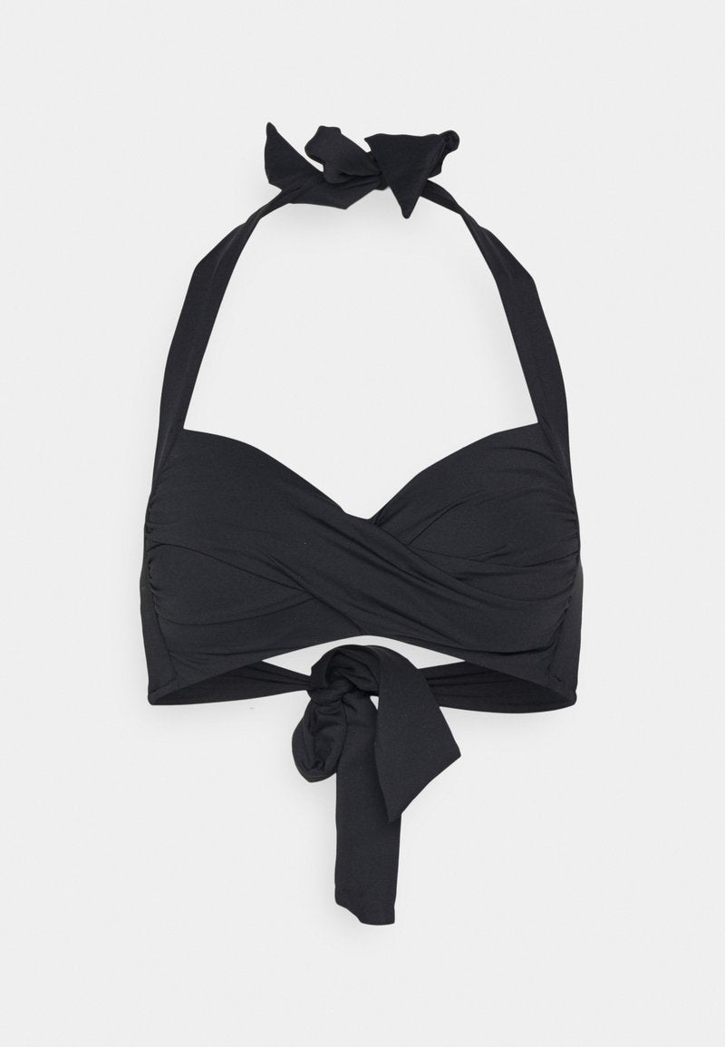 Seafolly TWIST SOFT CUP HALTER - Bikini-Top - Black