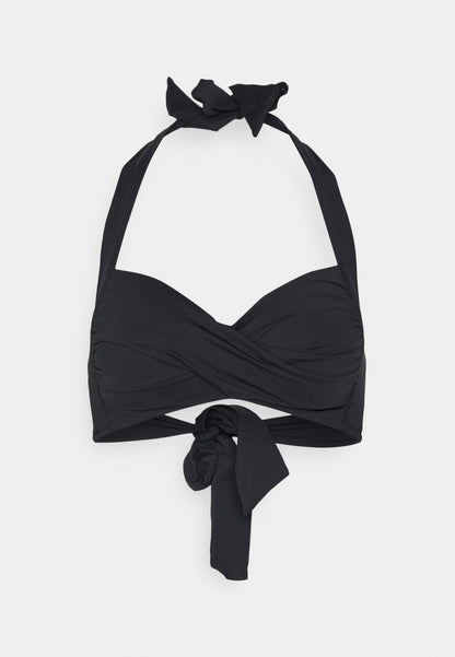 Seafolly TWIST SOFT CUP HALTER - Bikini-Top - Black