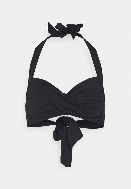 Seafolly TWIST SOFT CUP HALTER - Bikini-Top - Black