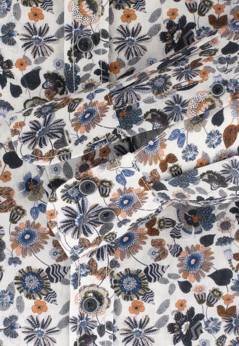  PRINT CASUAL FIT - Hemd - Mittelblau