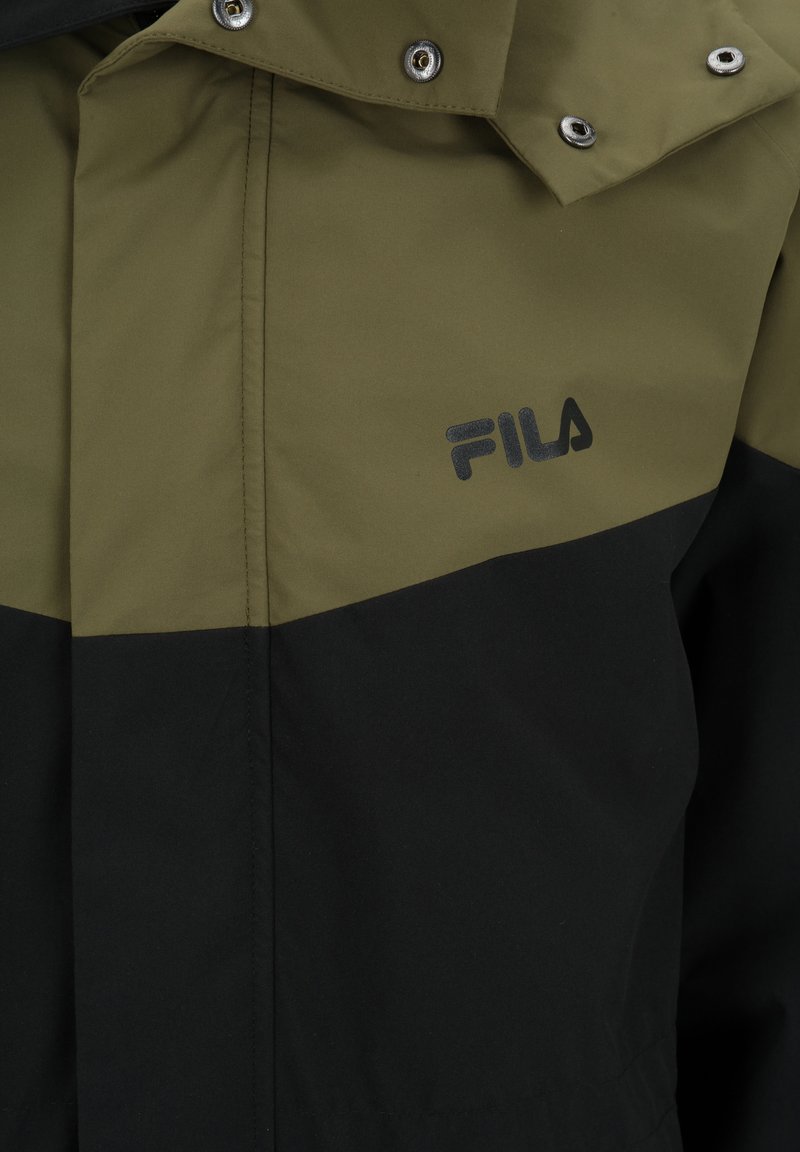 Fila APPAREL TANVALD - Parka - Moonless Night/burnt Olive
