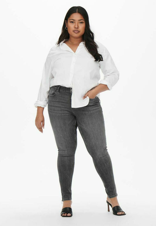 ONLY CARMAKOMA Jeans Skinny Fit - Medium Grey Denim
