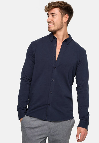 Indicode Jeans LANGARM THEO - Hemd - Navy
