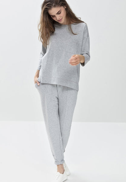 MEY HOMEWEAR SHIRT SERIE NIGHT2DAY - Nachtwäsche Shirt - Grey Melange