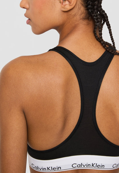 CALVIN KLEIN UNDERWEAR UNLINED BRALETTE ICON COTTON MODAL - Bustier - Black