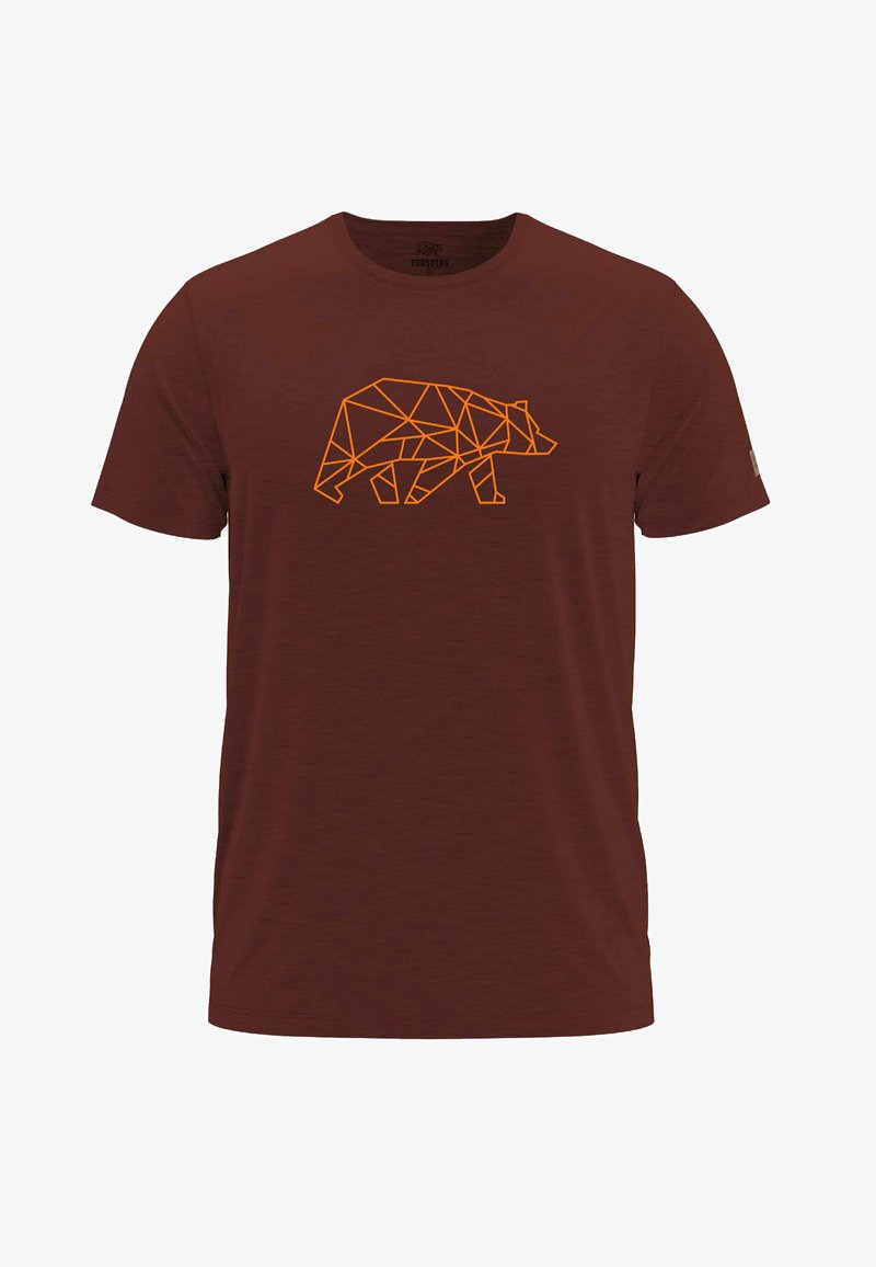 FINNSON MIT BRUSTLOGO 728672 - T-Shirt Print - Curry