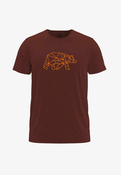  FINNSON MIT BRUSTLOGO 728672 - T-Shirt Print - Curry