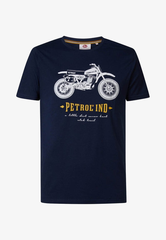Petrol Industries PRINTED - T-Shirt Print - Midnight Navy